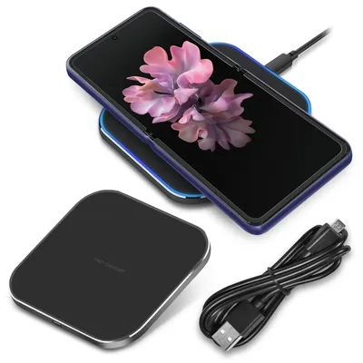 Produktbild von QI Wireless Ladegerät 10W für Samsung Galaxy Z Flip Fold 7 / FE 6 5 Ladestation