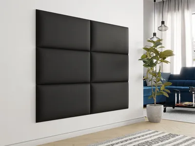 Obrázok produktu pre Čalúnený panel na stenu 84x24 PAG - čierna
