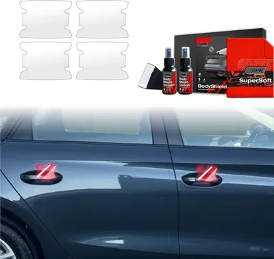 Obrázek produktu pro Ochranná fólie 4 v 1 Grizz Protector pro prohlubně dveřních klik – Seat Leon (2024–2025)