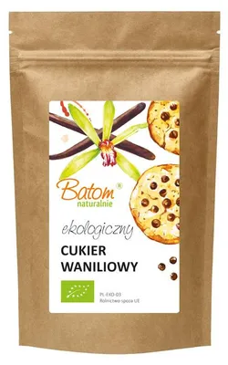 CUKIER WANILIOWY BIO 100 g - BATOM