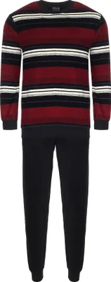 Produktbild von Herren FROTTEE Pyjama Schlafanzug mit Bündchen - auch in Übergrössen - 291 101 93 001 ; schwarz , 68