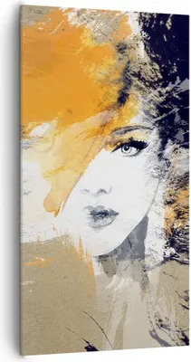 Produktbild von Bild auf Leinwand - Leinwandbild - Abstraktion Frau - 65x120cm - Wand Bild - Wanddeko - Wandbilder - Leinwanddruck - Bilder - Kunstdruck - Wanddekoration - Leinwand bilder - Wandkunst - PA65x120-3656