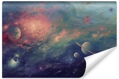 Produktbild von Muralo Selbstklebende Fototapete KOSMOS Weltraum Planeten Sterne Wanddeko Br. 416cm x Hö. 254cm