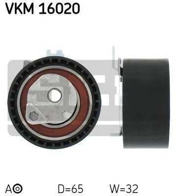 Produktbild von SKF VKM 16020 Spannrolle Zahnriemen für RENAULT Clio III Schrägheck (BR0/1, CR0/1) CLIO II (BB0/1/2, CB0/1/2) MEGANE III Grandtour (KZ0/1) KANGOO