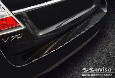 Zdjęcie produktu dla Nakładka na zderzak tylny do Volvo V70 3 (Czarna)