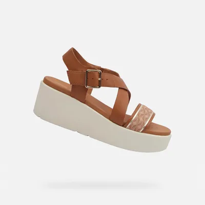 Produktbild von Geox Hellbraune Damensandalen Xand 2.2S 41