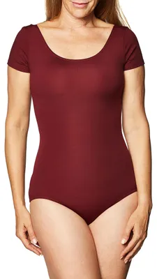 Zdjęcie produktu dla Koszulka damska Capezio Team-Basic, krótki rękaw, kolor brązowy, rozmiar XS