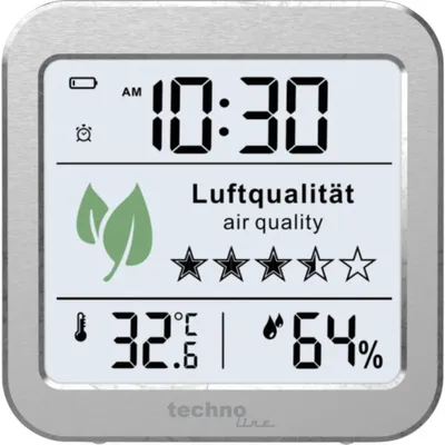 Luftgütemonitor WL1020 mit Temperatur- und Luftfeuchteanzeige