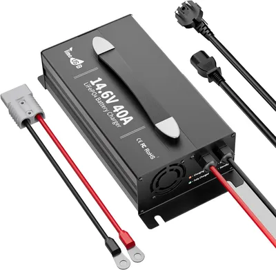 Zdjęcie produktu dla Ładowarka LiFePO4 - Ładowarka akumulatorów - Ładowarka litowa - Ładowarka akumulatora 12V - Inteligentna ładowarka - Prąd ładowania 40A