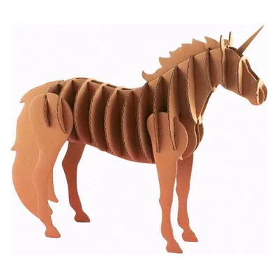 Produktbild von Kartonmodell zum Gestalten 21,5 x 17 x 4 cm - Einhorn