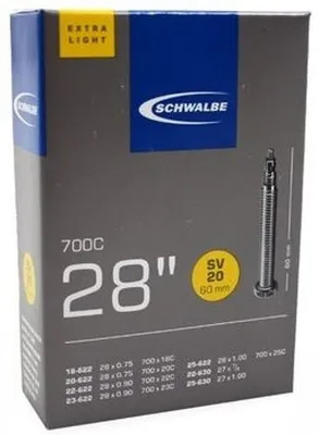 Obrázok produktu pre Schwalbe 10426363, Galuskový ventilček, 28", 22,2 - 25,4 mm, 6 cm, Čierna, Nemecko