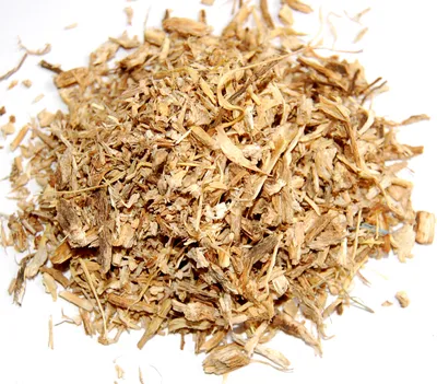 Produktbild von Räucherwerk, Angelikawurzel (Engelwurz) geschnitten, 80 g. Aus biologischem Anbau.