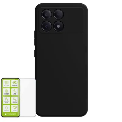 Obrázek produktu pro Pro Xiaomi Poco F6 Pro /  Redmi K70 & Pro Silikonové pouzdro H9 Skleněné pouzdro na mobilní telefon Černé pouzdro Kryt Pouzdro Krytka