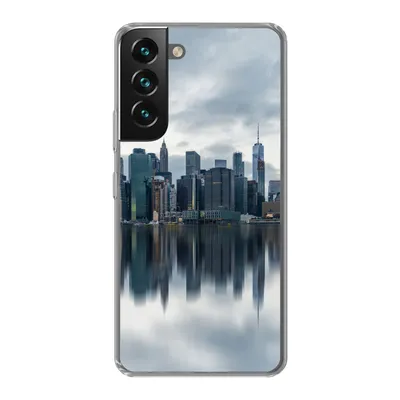 Produktbild von MuchoWow® Handyhülle Schutzhülle Hülle für Samsung Galaxy S22 New York - Skyline - Spiegelung Silikon Softcase Handy Hülle - Mobiltelefonhülle