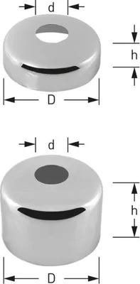 Produktbild von ASW Stedo Hahnrosette 351003 Messing verchromt, 3/4" x 10 mm