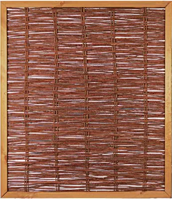 Produktbild von FAKO Weidengeflechtzaun mit umlauf. Rahmen 120 x 140 cm