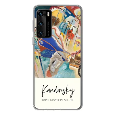 Produktbild von MuchoWow® Handyhülle Schutzhülle Hülle für Huawei P40 Improvisation Nr. 30 - Wassily Kandinsky - Kunst Silikon Softcase Handy Hülle - Handytasche