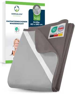 Zdjęcie produktu dla Sensalou Matratzenschoner 80 x 180 cm - Grau (1er Pack)