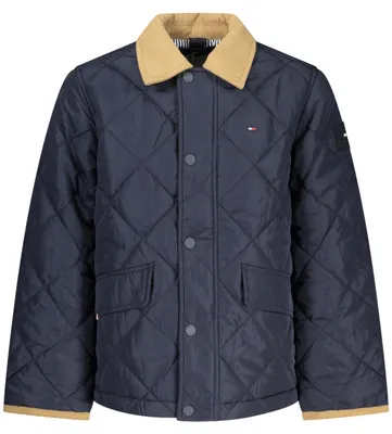 Produktbild von Kinderjacke Blau mit Stickerei: Kontrastdetails & Reißverschluss