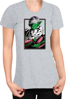 Produktbild von Damen T-Shirt Dragon Anime Manga Ball Z Piccolo 20, Lady XS / Grau