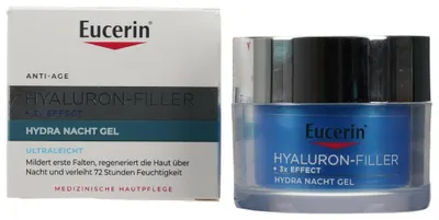 Produktbild von Eucerin Hyaluron-Filler Nachtcreme + 3x Effect Ultra Light Moisture Booster Night 50 ml