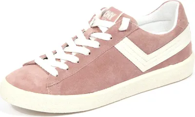 Immagine prodotto di 3016J sneaker donna rosa PONY TOP STAR camoscio effetto vintage scarpa donna