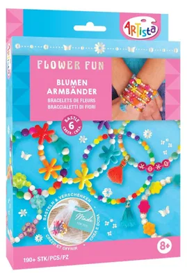 Produktbild von ARTISTA 9342995 Bastelset Blumen Armbänder, Schmuckbastelset, DIY Schmuckset für