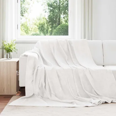 Produktbild von vidaXL Wohndecken 6 pcs Weiß 220 x 240 cm Fleece