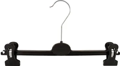 Produktbild von Kleiderbügel für Hosen Clipbügel Klammerbügel 32 cm schwarz WSP1 NEU 20 Stück