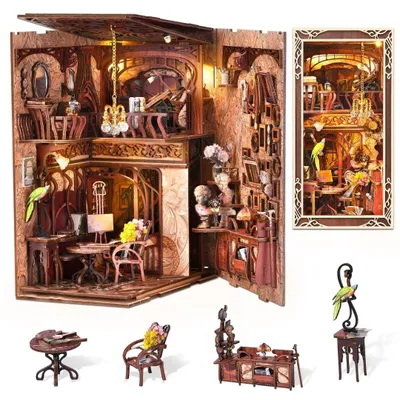 Obrázok produktu pre Painter's Day at Dusk – Minicity DIY Book Nook miniatúrny domček 3D puzzle