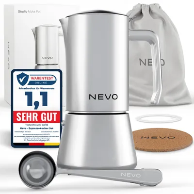 RVS Percolator für Induktion, 6 Tassen, 300 ml, Edelstahl