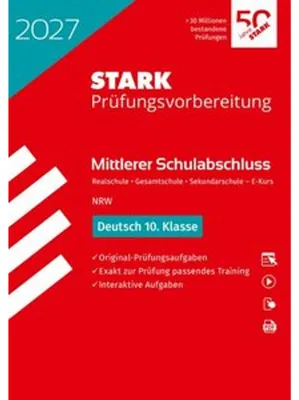 Immagine prodotto di STARK Deutsch - Mittlerer Schulabschluss (MSA) 2027 NRW - Prüfungsvorbereitung