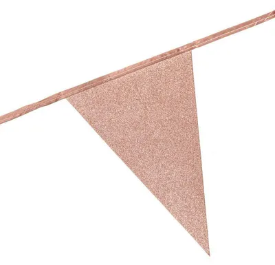 Produktbild von Glitzer Wimpelkette roségold 6m