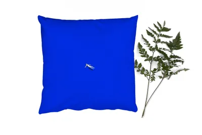 Produktbild von MuchoWow® Zierkissen Sofakissen Wohnzimmer Dekokissen 40x40 cm Vintage - Blau - Frau - Foto Kissen - Schlafzimmer Dekoration