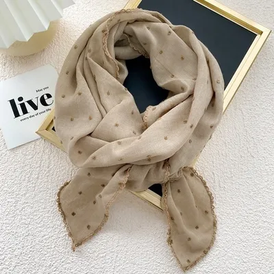 Zdjęcie produktu dla Chusta DO-12125 Brązowa - Elegancja na każdą okazję KP12125