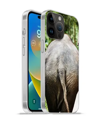 Produktbild von MuchoWow® Handyhülle Schutzhülle Hülle für Apple iPhone 14 Pro Max Elefant - Tiere - Grau - Natur Silikon Softcase Handy Hülle - Hardcover