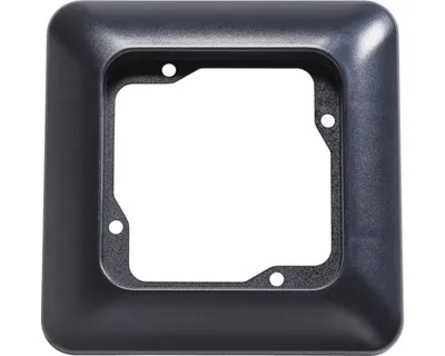 Produktbild von ROTH LANGE 57443 Abdeckrahmen 1-fach Basic schwarzgrau