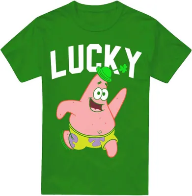 Productafbeelding van SpongeBob SquarePants - "Lucky" T-shirt voor heren - Sint Patrick's Dag - TV6378 (3XL) (Iers groen)