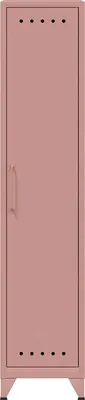 Produktbild von BISLEY Stahlschrank Fern Locker FERLOC620 pastelpink 38,0 x 51,0 x 180,0 cm, aufgebaut