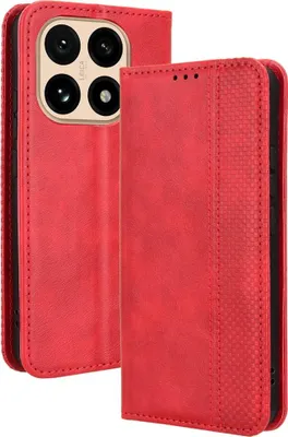 Produktbild von Xiaomi 15T Hülle - Coverup Vintage Style Klapphülle - Rot