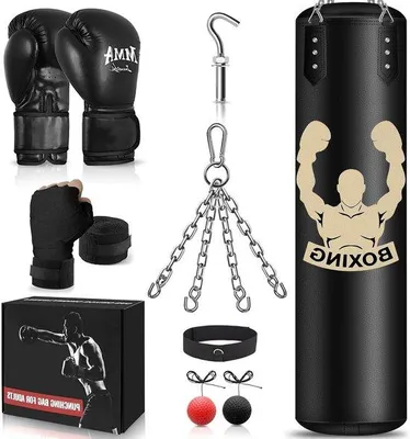 Productafbeelding van Famanu Boxsack 4FT - Leeg kickbokszak met reflexbal en accessoires