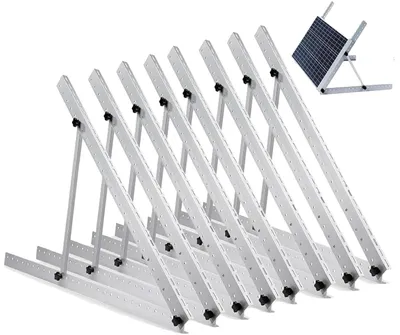 Image de Supports pour panneaux solaires, angle réglable, construction en aluminium durable, lot de 47 pièces (4 ensembles)
