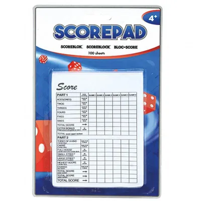 Produktbild von Speelgoed 0647060 - Würfelset Spielblock, 100 Blatt