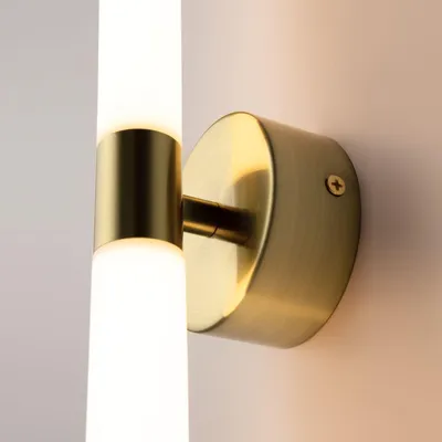 Produktbild von LED Wandleuchte Aluminium 63 cm hoch in Gold Weiß warmweiß 3000 K 1400 lm Modern
