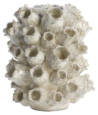 Image de Vase en céramique KEIKI de Light & Living couleur sable – 26,5x25x31,5 cm