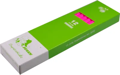 Produktbild von Jolly 3000-0463 Supersticks Buntstifte Kinderfest, neon pink (12er Pack)