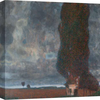Image de Peintures sur toile Klimt - Le grand peuplier II (tempête en approche) - 70 x 70 cm
