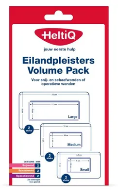 Productafbeelding van Heltiq Eilandpleister Volume Pack (6 stuks)