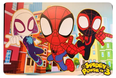 Produktbild von Spider-Man Bastelunterlage 45 x 65 cm – abwischbare Tischschutzmatte, Malunterlage, Schreibtischunterlage bunt