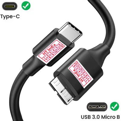 Produktbild von USB C auf Micro-B Daten kabel für Externe Festplatte Transcend Storejet 25A3 1TB